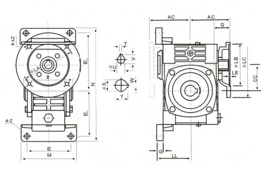 WPWDKV Series Worm Gearboxes