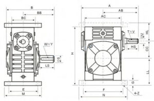 WPWS Series Worm Gearboxes