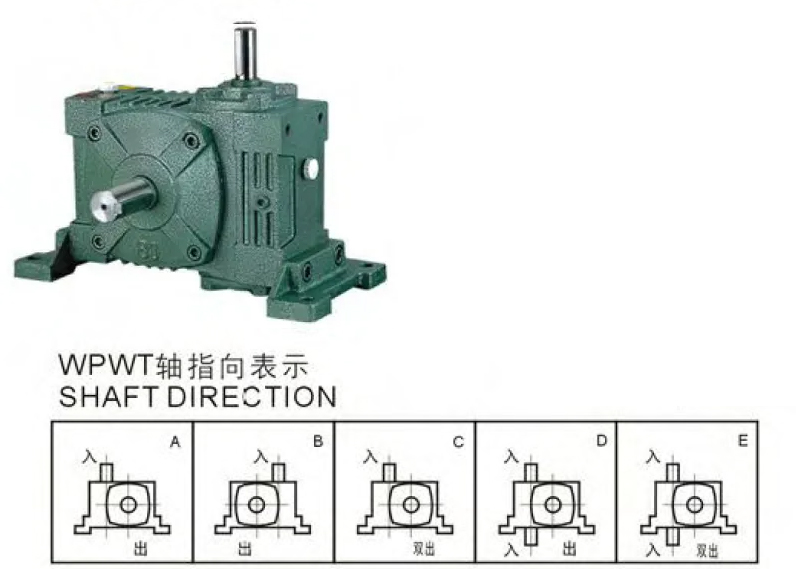 WPWT Series Universal Speed Worm Gearboxes