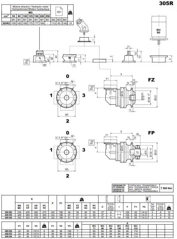 Bonfiglioli 305R Series Planetary Gearbox