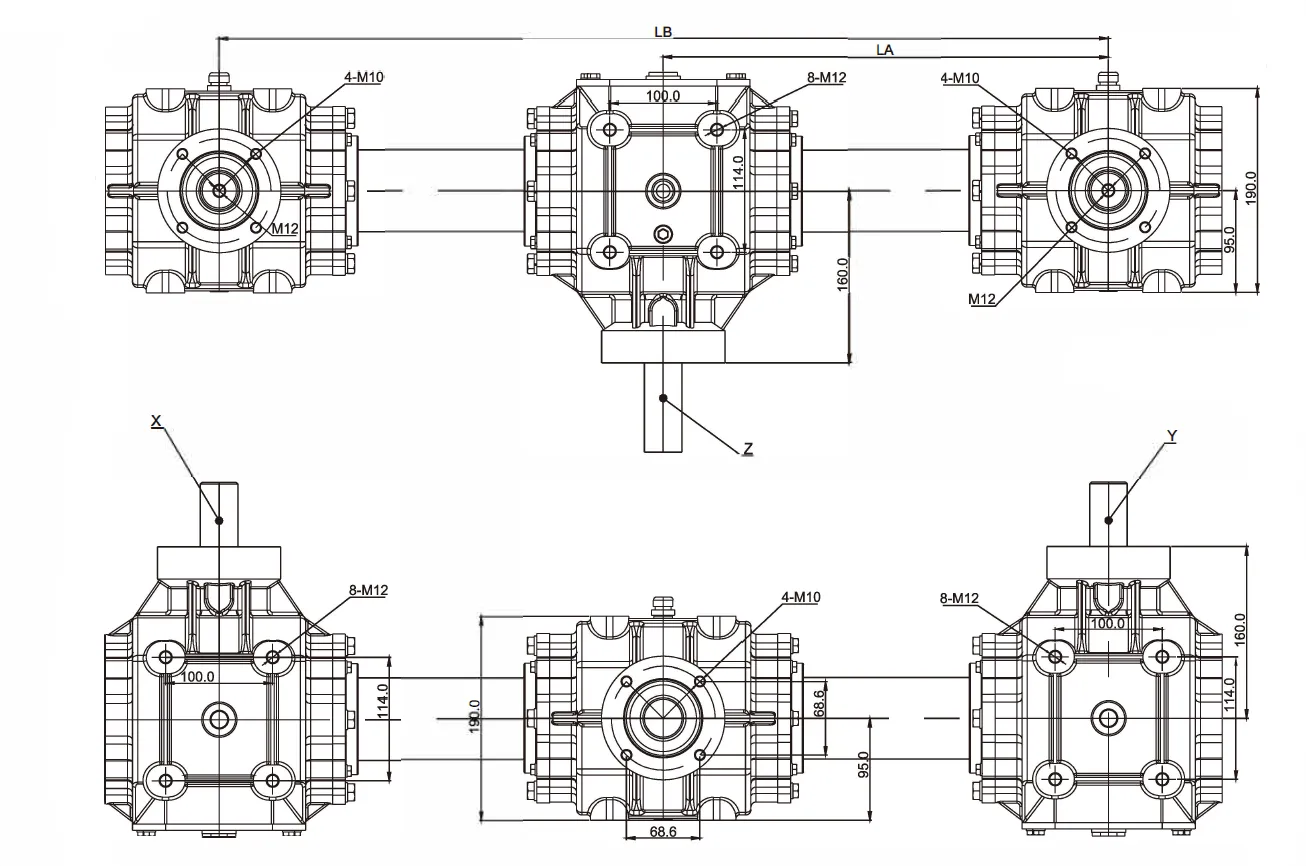 Fertilizer Seeder Gearbox 190-R3