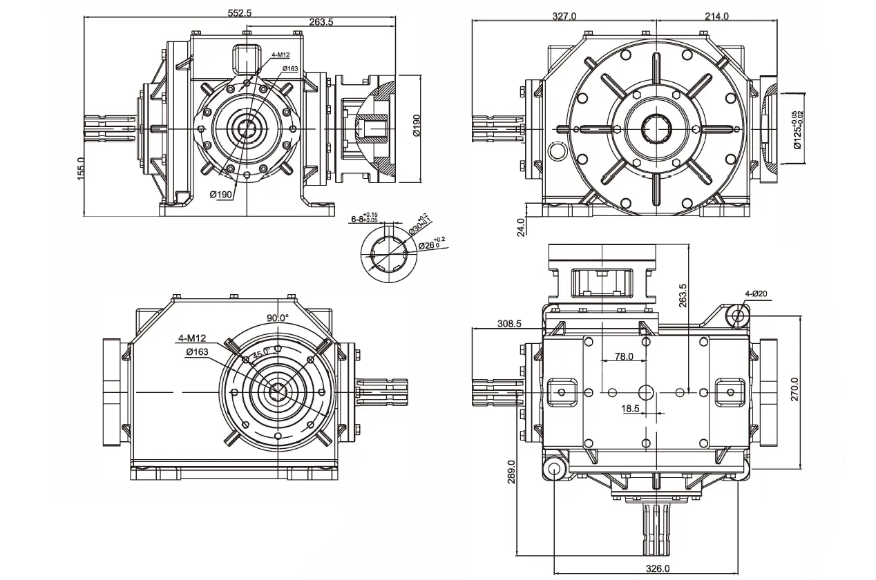 FK155 Automatic Feed Baler Gearbox
