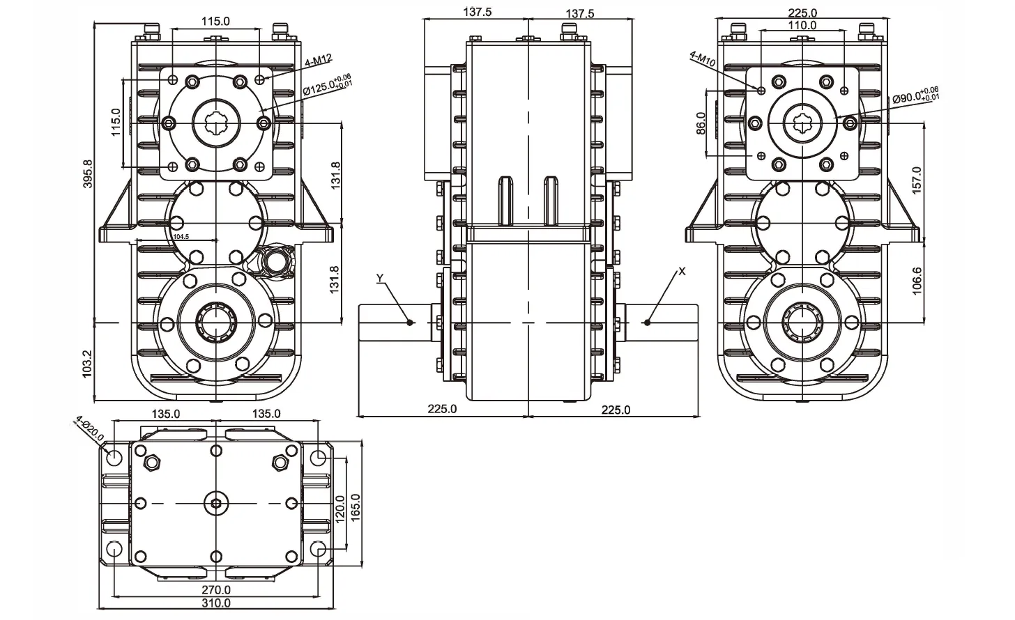 Square Baler Gearbox FK263