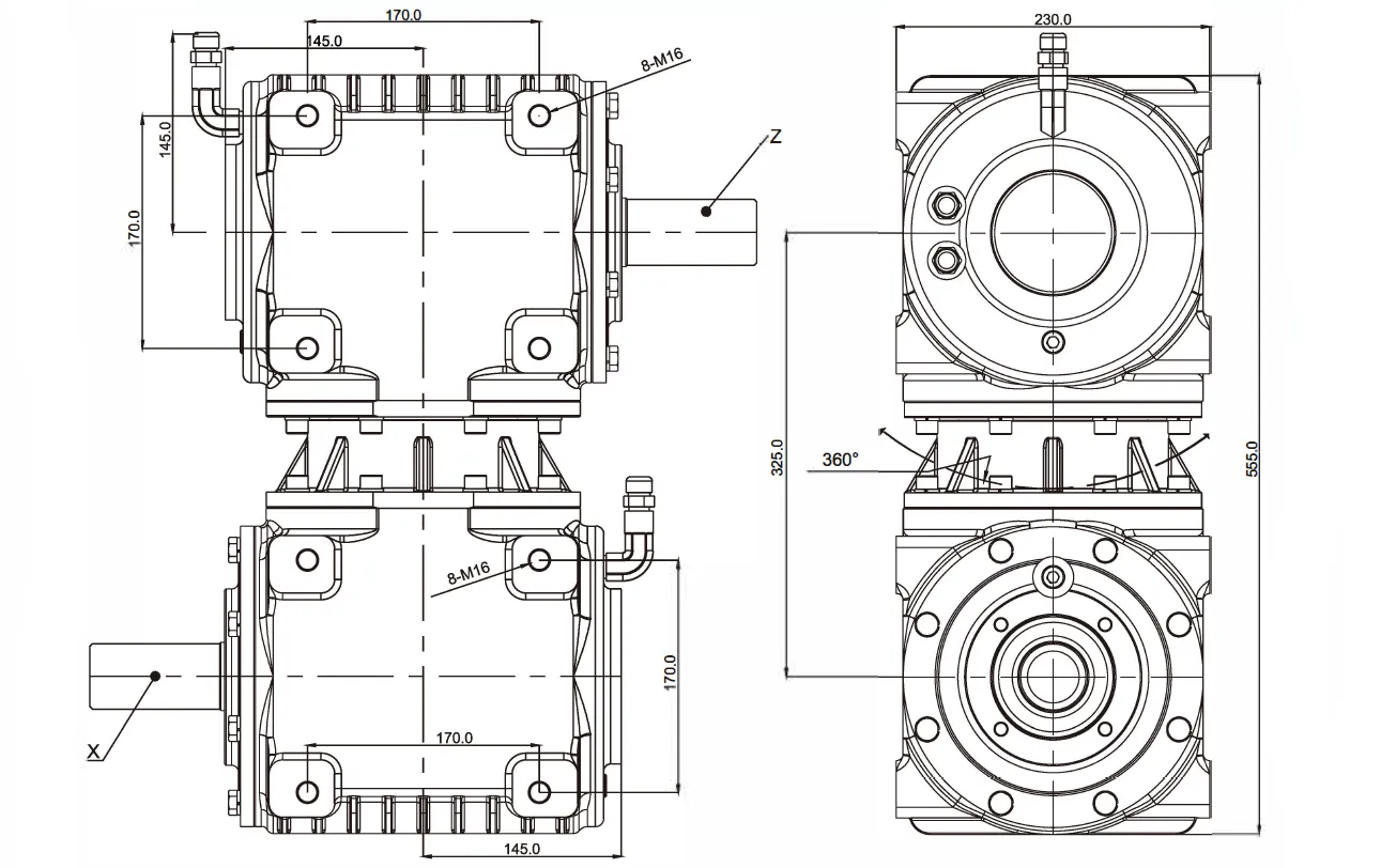 Trailing Mower Gearbox GC325