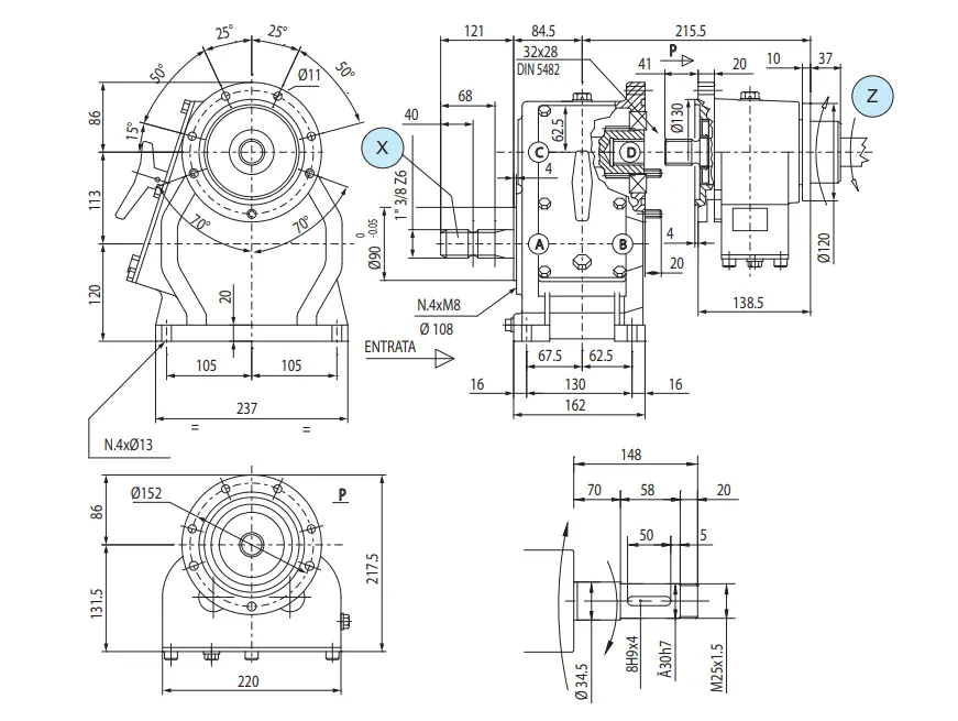 Comer D21A Agricultural Sprayer Gearbox