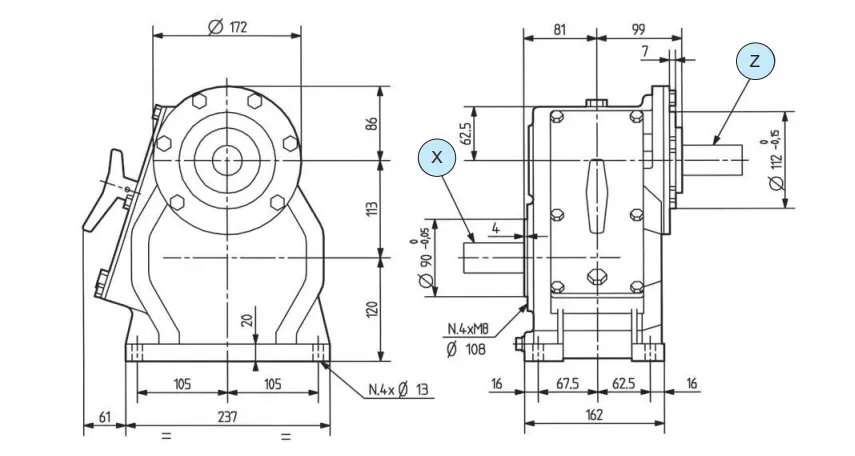 Comer D21A Agricultural Sprayer Gearbox