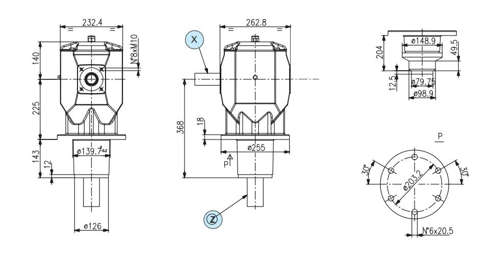 Comer Code LF-125J gearbox