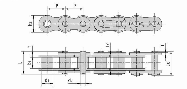 Dacromet-plated chains drawing