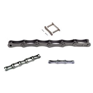 Double pitch transmission chains