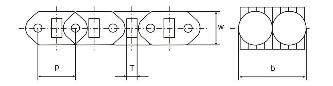 self tooth forming PIV chains