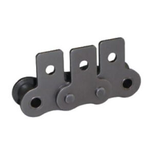 Short pitch conveyor chain with attachments
